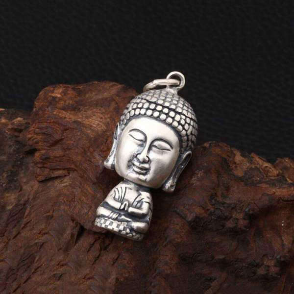 Pendentif Bouddha<br> Thaïlandais Argent Massif - [variant_title]