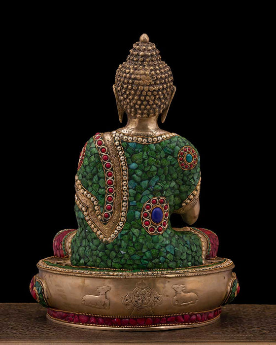Statue Bouddha Assis (Grande) de dos