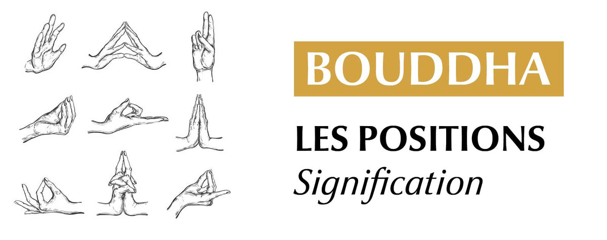Que veulent dire les positions du bouddha