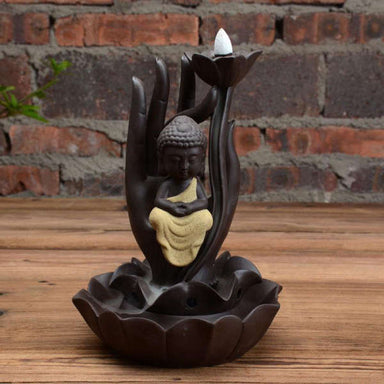 Porte Encens Bouddha sur Fleur de Lotus | Univers Bouddha