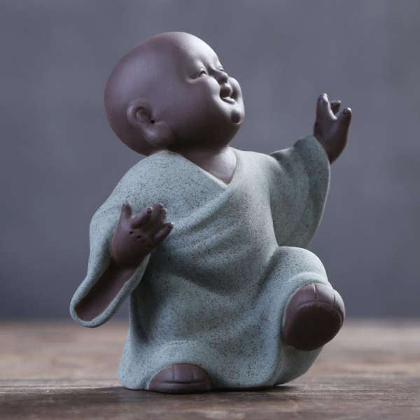 Statue Bouddha<br> Moine Bouddhiste dansant - [variant_title]