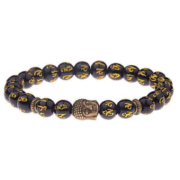 Bracelet Bouddha<br> Mantra Bouddhistes - Bronze
