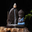 Porte Encens Bouddha<br> position du lotus - Bleu