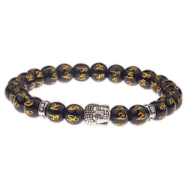 Bracelet Bouddha<br> Mantra Bouddhistes - Argent