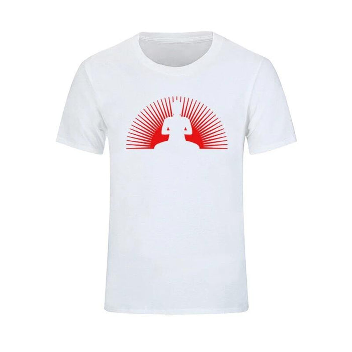 T-shirt Bouddha<br> Aurore Méditation - Blanc / S
