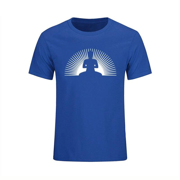 T-shirt Bouddha<br> Aurore Méditation - Bleu / S