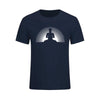 T-shirt Bouddha<br> Aurore Méditation - Bleu nuit / S