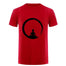 T-shirt Bouddha Homme<br> Bouddha méditation design - Rouge / S