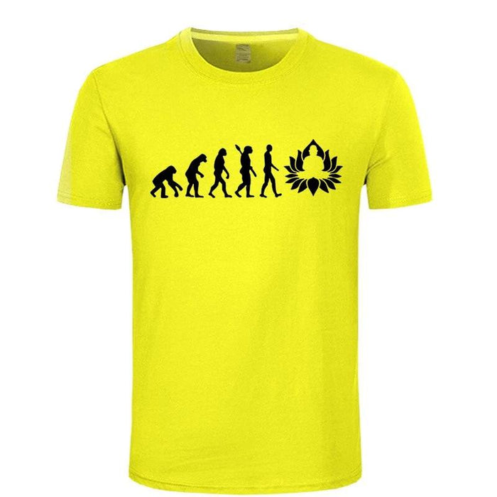T-shirt Bouddha<br> Evolution Illumination - Jaune / S