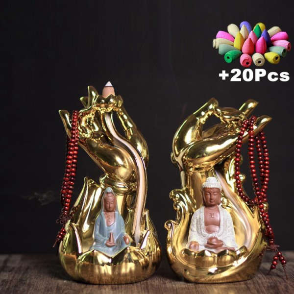 Porte Encens Bouddha<br> Main de Bouddha dorée - [variant_title]