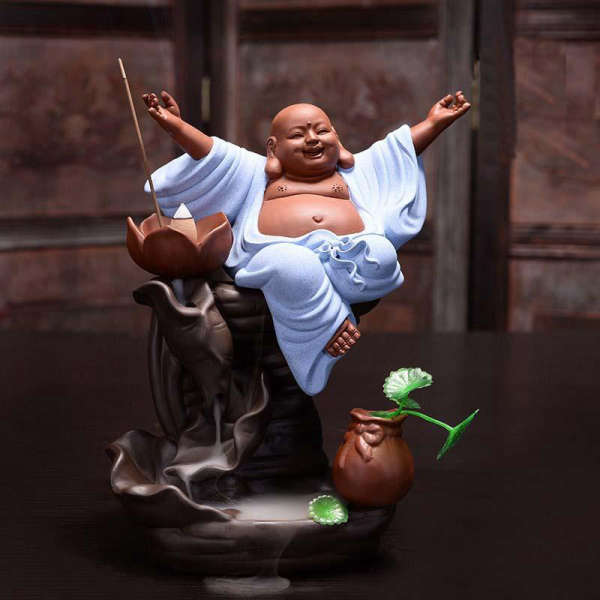 Porte Encens Bouddha Rieur | Univers Bouddha