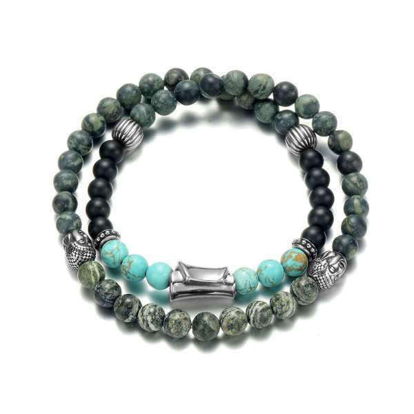 Bracelet Bouddha<br> Agate Noire naturelle - [variant_title]