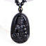 Pendentif Bouddha<br> Obsidienne noire - 6