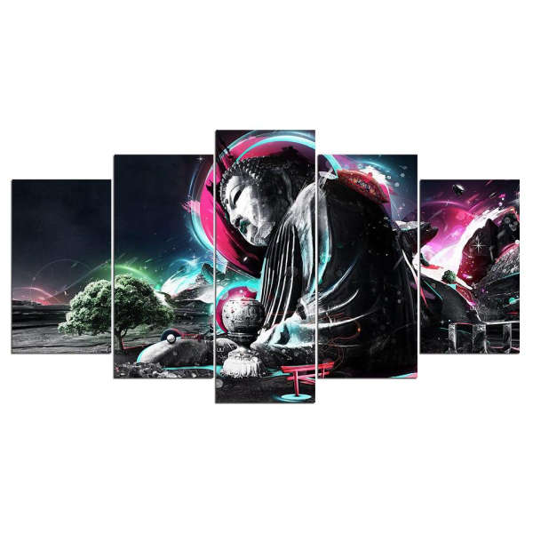 Tableau Bouddha<br> Shakyamuni moderne rose - [variant_title]