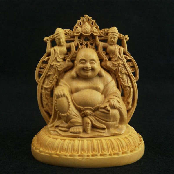 Statue Bouddha<br> Double face Bouddha rieur - [variant_title]