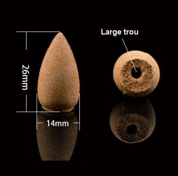 Bouteille en verre cônes d'encens Black Flow (58Pcs) - [variant_title]