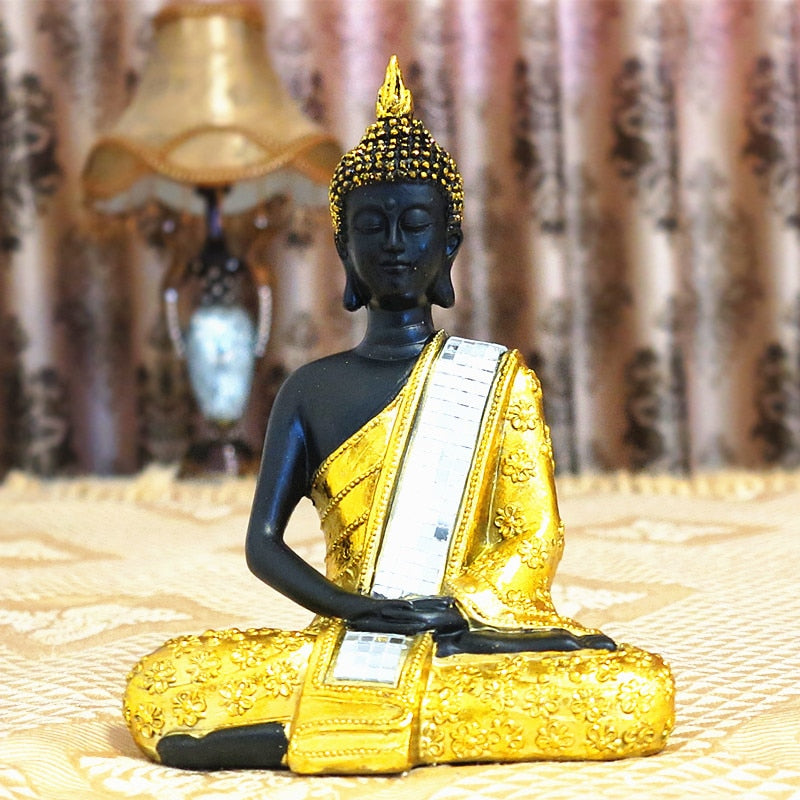 Statue Bouddha Géante Habit doré