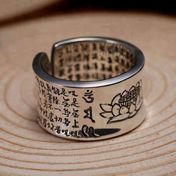 Bague bouddha argent<br> Fleur de Lotus - [variant_title]