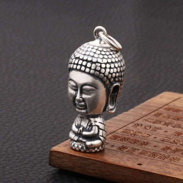 Pendentif Bouddha<br> Thaïlandais Argent Massif - [variant_title]
