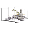 Tableau Bouddha<br> Statue Bouddha méditation Orchidée Blanche - [variant_title]