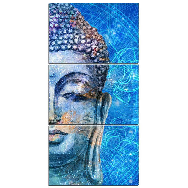 Tableau Bouddha<br> Visage du Bouddha Astral bleu - [variant_title]