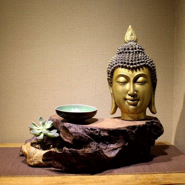 Statue Bouddha<br> Tête de Bouddha Bronze - [variant_title]