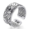 Bague Bouddha<br> Fleur de Lotus gravée - [variant_title]