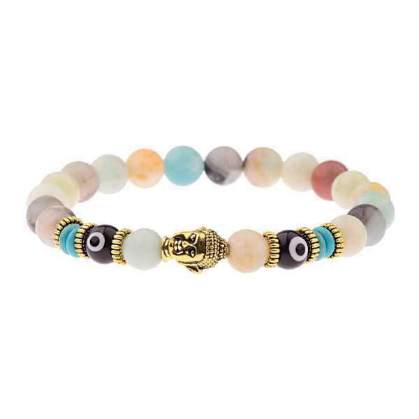 Bracelet Bouddha<br> Obsidienne Mauvais œil - 5