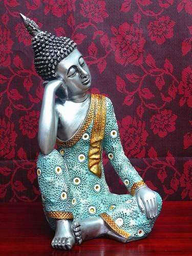 Statue Bouddha<br> assis au repos - Repos