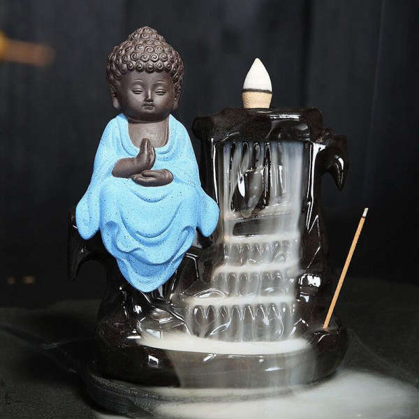 Porte Encens Bouddha Amitabha cascade
