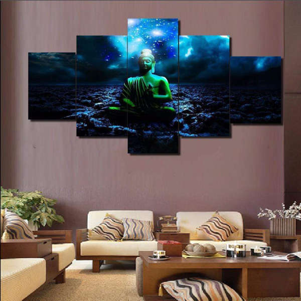 Tableau Bouddha<br> Bouddha de méditation univers - [variant_title]