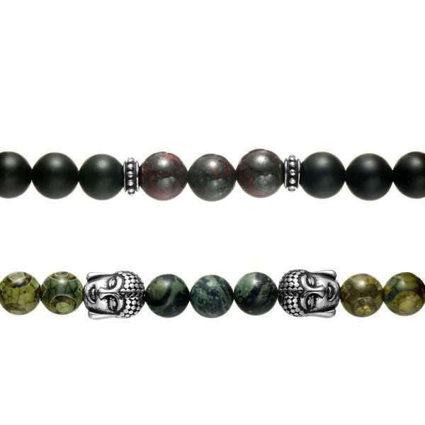 Bracelet Bouddha<br> Agate Noire - [variant_title]