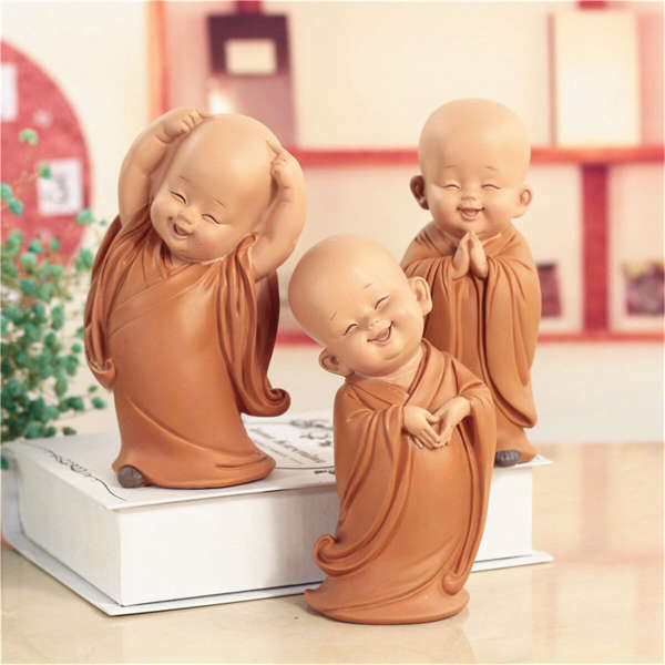 Statue Bouddha<br> Moine Bouddhiste coloré - [variant_title]