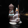 Porte Encens Bouddha<br> Moine Bouddhiste - Vert