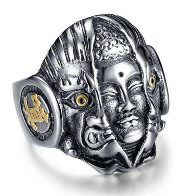 Bague Bouddha<br> Shakyamuni et diable Mara - [variant_title]