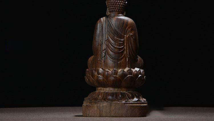 Statue Bouddha<br> Shakyamuni assis Aloès naturel - [variant_title]