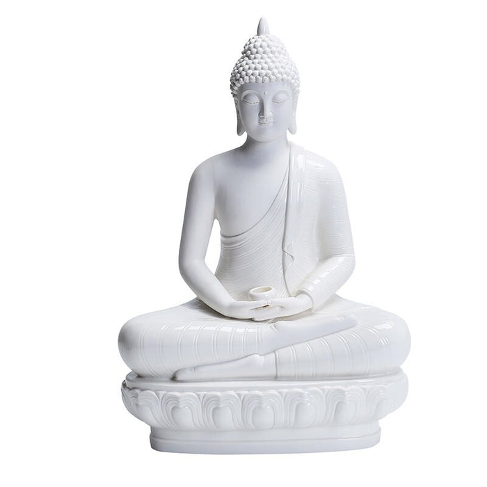 White Sakyamuni Buddha Statue