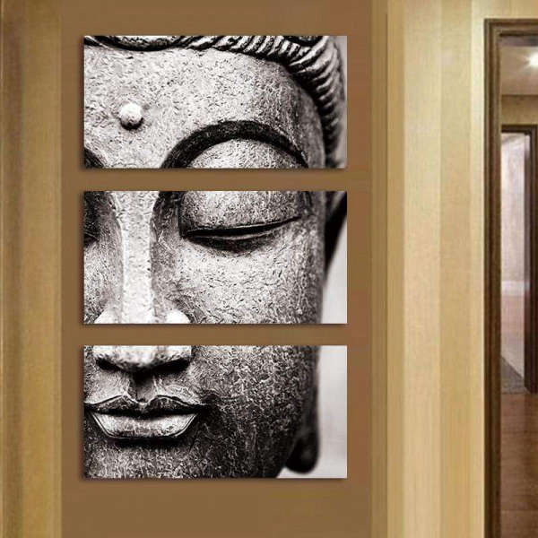 Tableau Bouddha<br> Visage du Bouddha sculpté - [variant_title]