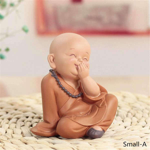 Statue Bouddha<br> Moine Bouddhiste coloré - [variant_title]