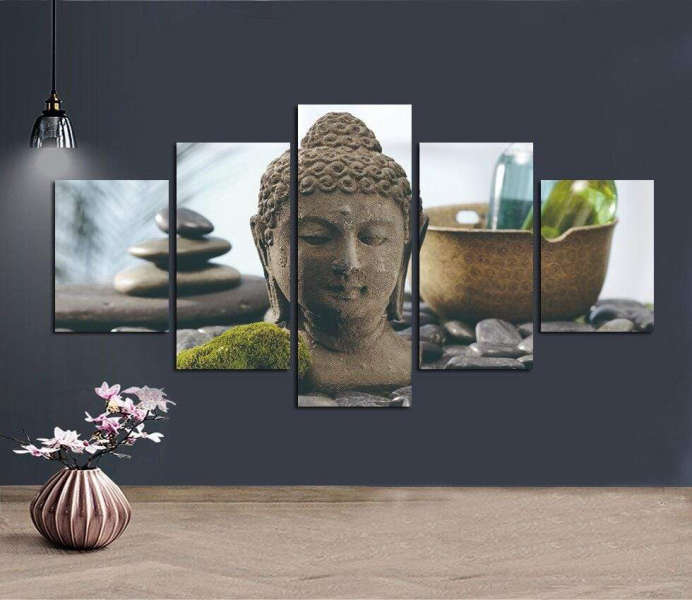 Tableau Bouddha<br> Statue tête de Bouddha - [variant_title]