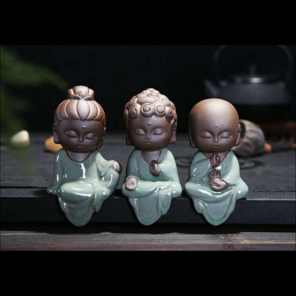 Statue Bouddha petit moine Bouddhiste - [variant_title]