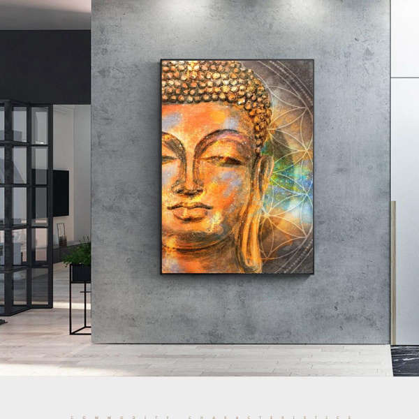 Tableau Bouddha <br>Peinture doré du Bouddha - [variant_title]