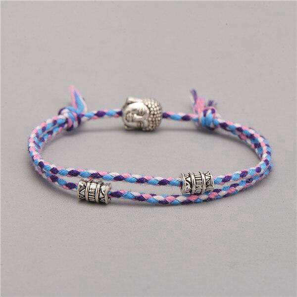 Bracelet Bouddha<br> Porte bonheur Bouddha noué à la main - 2