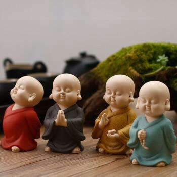 Statue Bouddha rieur<br> Caricature coloré - [variant_title]