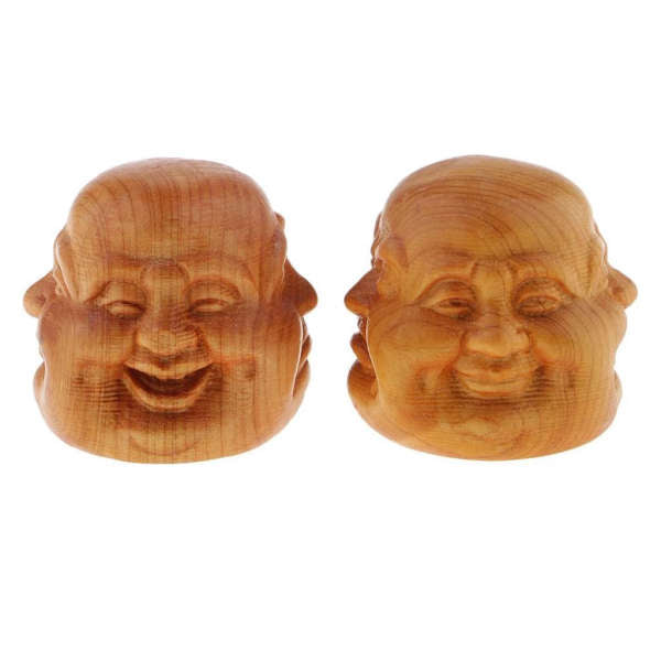 Statue Bouddha<br> Quatre visages en bois - [variant_title]