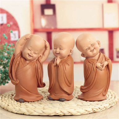 Statue Bouddha<br> Moine Bouddhiste coloré - [variant_title]