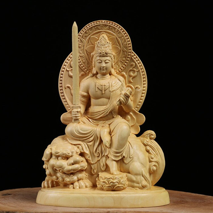 Buddha Statue <br> Carved Wood