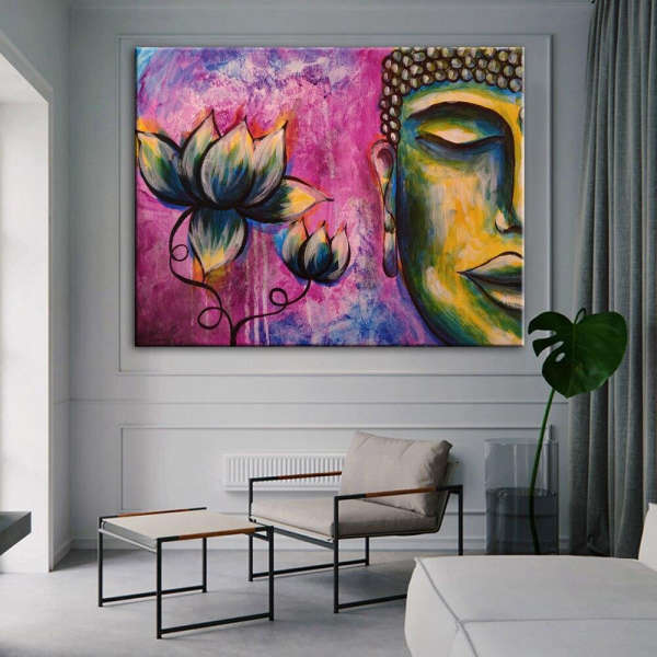 Tableau Bouddha <br>Lotus Rose - [variant_title]