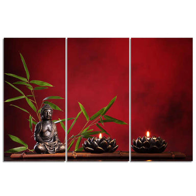 Tableau Bouddha méditation<br> bougeoir Lotus - [variant_title]
