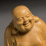 Statue Bouddha rieur debout en bois - [variant_title]
